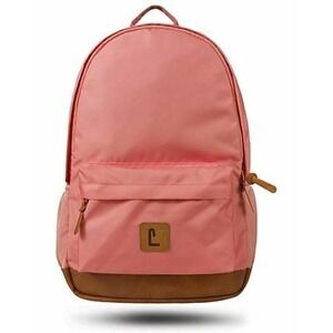 Dalton 18" Backpack‎ PINK with FAUX LEATHER